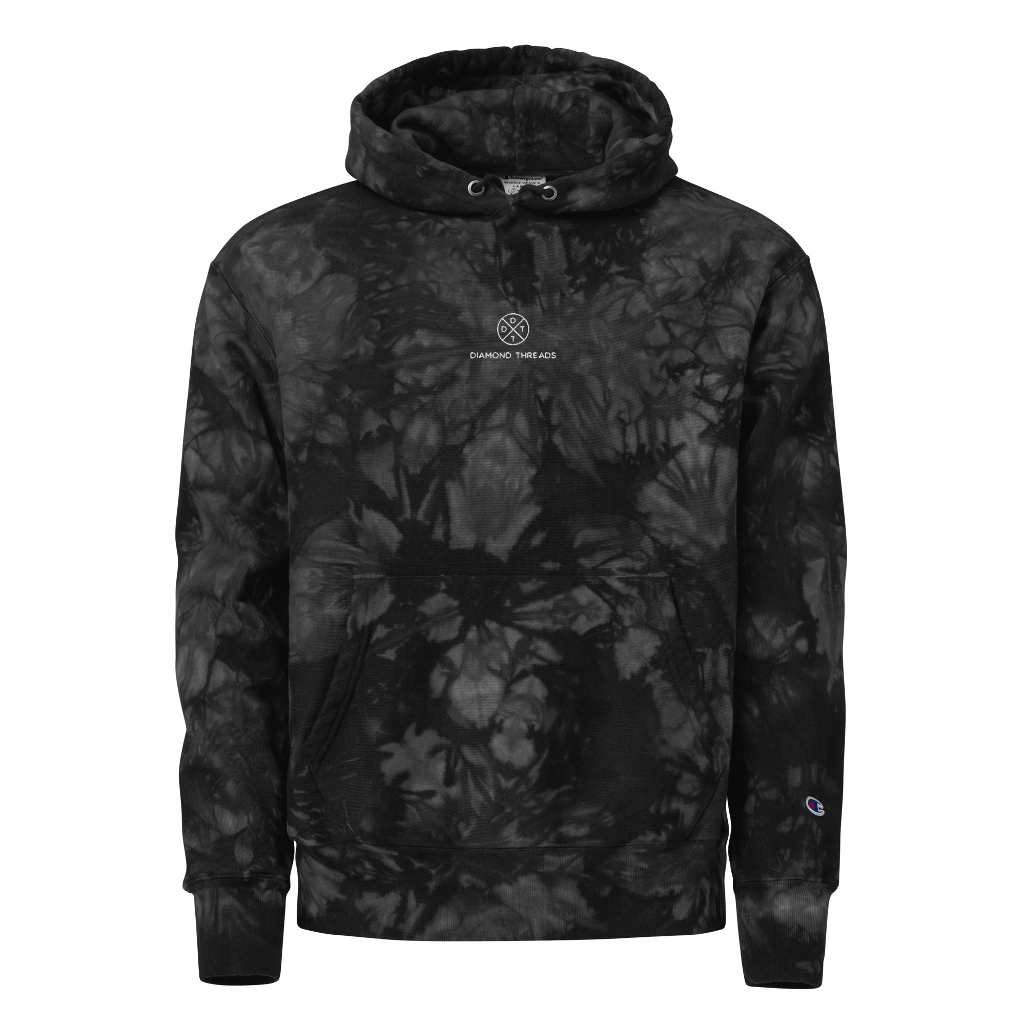 Unisex Champion tie-dye hoodie LOVE Stiches outlet