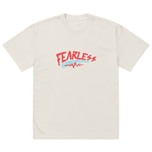 Load image into Gallery viewer, Fearless Red Oversized faded t-shirt
