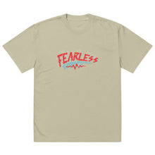 Load image into Gallery viewer, Fearless Red Oversized faded t-shirt
